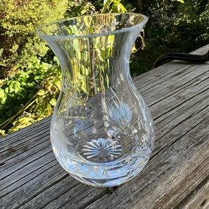 Vintage Stuart Vase 4” Height X 2” Across Top Crystal Floral Preowned